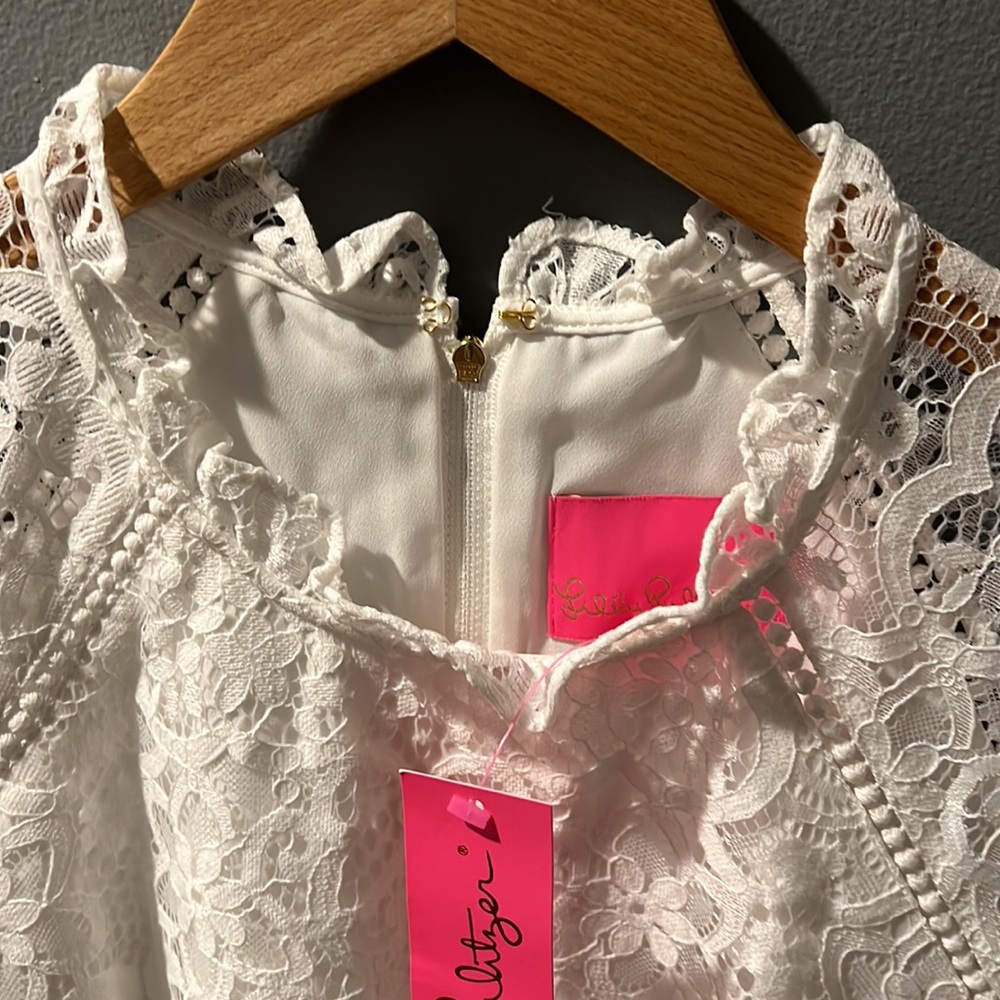 Lilly Pulitzer Averi Dress in Two Tone Carnival Lace NWT - Picture 4 of 6